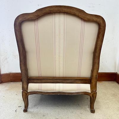 Sale Photo Thumbnail #127: signs of wear and stains on top of backrest on both chairs 
Both measure: 32" wide x 26" deep x 37" high x 19" seat height