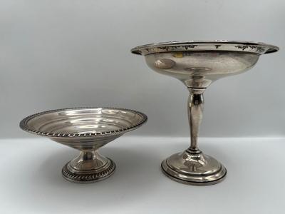 Pair of Sterling Silver Weighted Compotes – Empire & International