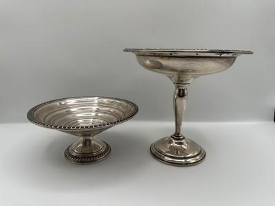 Pair of Sterling Silver Weighted Compotes – Empire & International
