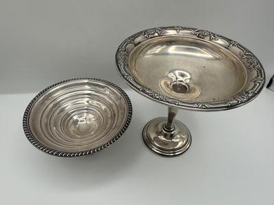 Pair of Sterling Silver Weighted Compotes – Empire & International