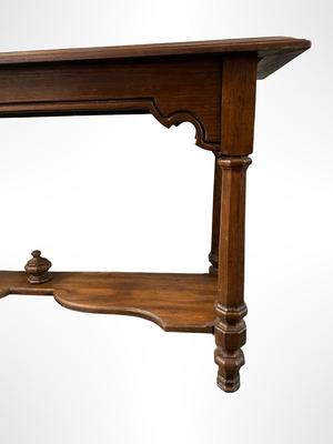Wooden Console Table with Lower Shelf