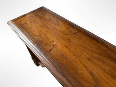 Wooden Console Table with Lower Shelf