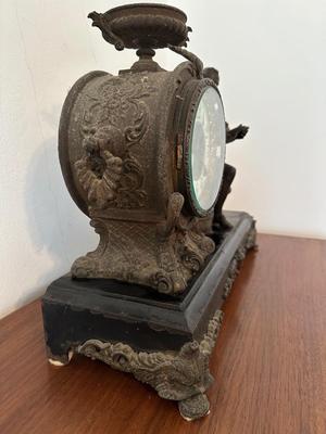 New Haven Clock Co. Figural Mantel Clock