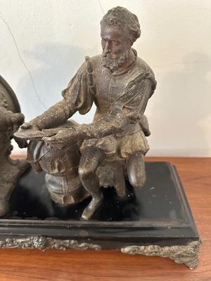 New Haven Clock Co. Figural Mantel Clock