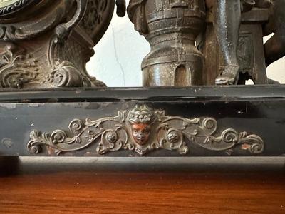 New Haven Clock Co. Figural Mantel Clock