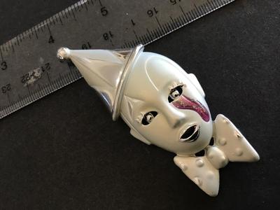 Crying Clown Brooch