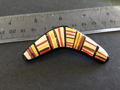 Boomerang Brooch