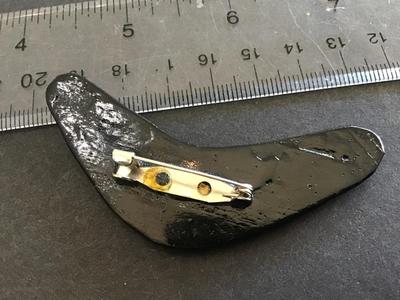 Boomerang Brooch