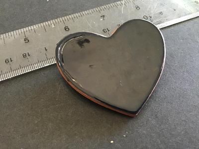 Pottery Heart Brooch