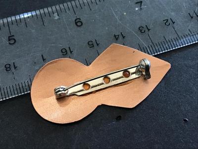 Copper Brooch