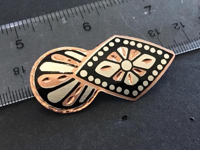 Copper Brooch