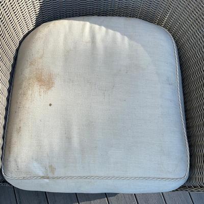 Sale Photo Thumbnail #275: Comes with cushions, all cushions have stains on one side.
36”W x 37.5”D x 36”H with 18” Seat height