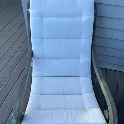 Sale Photo Thumbnail #287: Comes with two cushions, both have small stains
Both measure: 26" wide x 40" deep x 36" high x 20" seat height x 23" seat depth