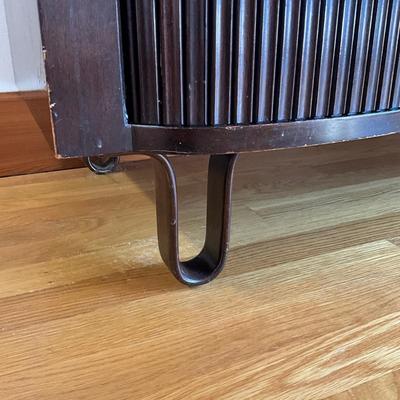 Sale Photo Thumbnail #319: Comes with spare feet
Has few scratches on top please refer to photos
Twelve drawers. Big scratch on left side
Left side track has small derailing
Measures: 48" wide x 21.5" deep x 36" high