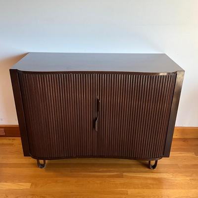 Sale Photo Thumbnail #322: Comes with spare feet
Has few scratches on top please refer to photos
Twelve drawers. Big scratch on left side
Left side track has small derailing
Measures: 48" wide x 21.5" deep x 36" high
