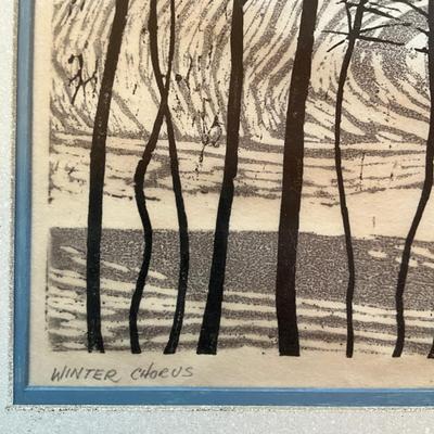 Sale Photo Thumbnail #356: Measures: 21.25" wide x 19.75" high- framed