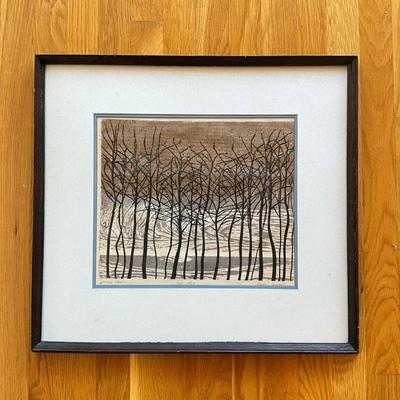 Sale Photo Thumbnail #353: Measures: 21.25" wide x 19.75" high- framed