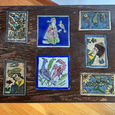 Sale Photo Thumbnail #375: Varnish on top of table is coming off, spindle stretcher 
Measures: 38" wide x 18" deep x 29" high