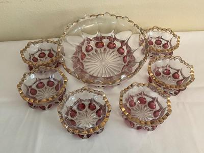 Sale Photo Thumbnail #138: Aka, Elephant toes Bowl and berry set