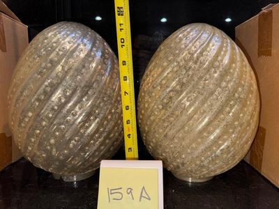2- Pottery Barn Mercury Glass Easter Eggs (Lot 159A)