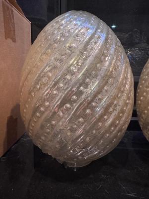 2- Pottery Barn Mercury Glass Easter Eggs (Lot 159A)