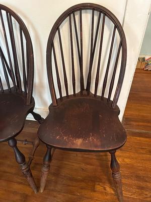 Pair of Windsor-Style Spindle-Back Chairs