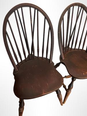 Pair of Windsor-Style Spindle-Back Chairs