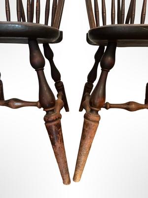 Pair of Windsor-Style Spindle-Back Chairs