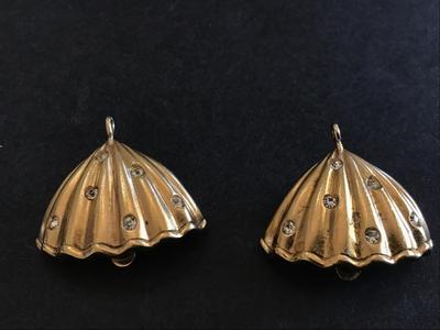 Nina Ricci Signed Vintage Designer Earrings. Marked