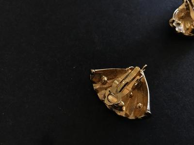 Nina Ricci Signed Vintage Designer Earrings. Marked