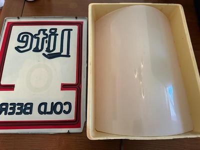 Miller Lite Plastic Illuminated Electric Sign