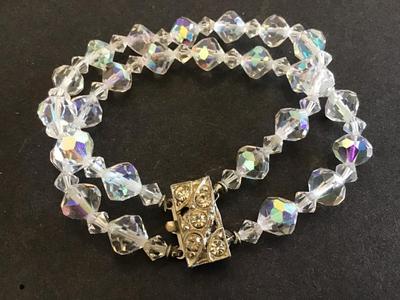 Crystal Double Strand Bracelet Vintage