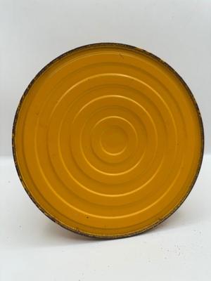 Vintage Dietz Nautical Caution No. 40 Lantern – Yellow with Red Glass Globe