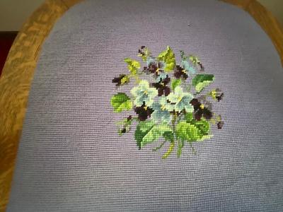 Sale Photo Thumbnail #564: Needle point done by Auntie in the 1940’s
Beautiful shape.
