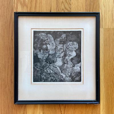 Sale Photo Thumbnail #422: Single matted, does have age
Measures: 12.75" wide x 13.75" high