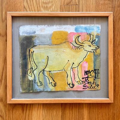 Sale Photo Thumbnail #443: Measures: 12.25" wide x 11" high-framed