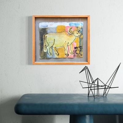 Sale Photo Thumbnail #446: Measures: 12.25" wide x 11" high-framed