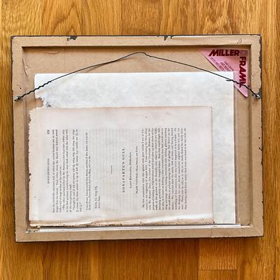 Sale Photo Thumbnail #470: Comes with excerpt from a book
Comes with certificate of authenticity
Measures: 14" wide x 11" high- framed.
