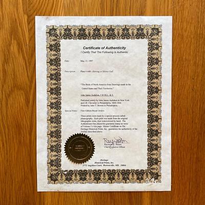 Sale Photo Thumbnail #474: Comes with book excerpt & certificate of authenticity
Measures: 14" high x 11" wide