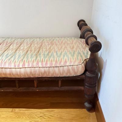 Sale Photo Thumbnail #495: Left side arm rest has been repaired
Measures: 7'1" wide x 24.25" deep x 26" high x 19" seat height x 22" seat depth