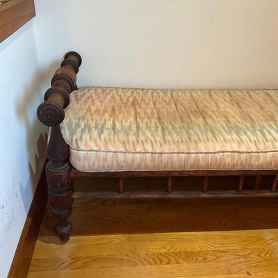 Sale Photo Thumbnail #496: Left side arm rest has been repaired
Measures: 7'1" wide x 24.25" deep x 26" high x 19" seat height x 22" seat depth