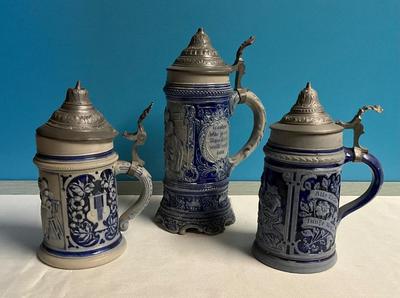Sale Photo Thumbnail #574: made of stoneware and pewter lid