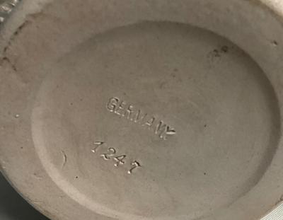 Sale Photo Thumbnail #576: made of stoneware and pewter lid