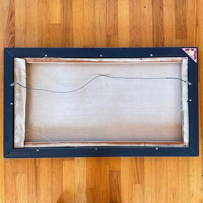 Sale Photo Thumbnail #560: Measures: 36.5" wide x 20.75" high x 1.5" deep in floating frame.