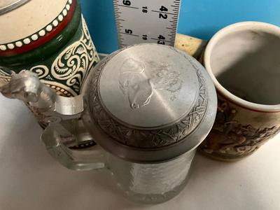 Sale Photo Thumbnail #605: pewter lids on two