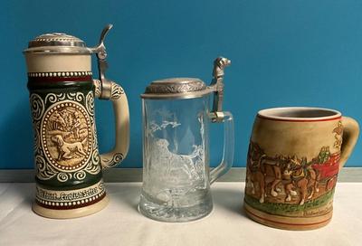 Sale Photo Thumbnail #602: pewter lids on two