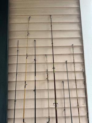Lot of Vintage Fishing Rods & Reels – Mixed Styles