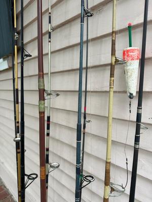 Lot of Vintage Fishing Rods & Reels – Mixed Styles