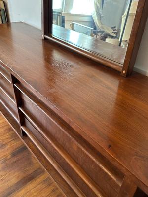 Kent-Coffey “The Simplicité” Mid-Century Modern Dresser w/ Mirror