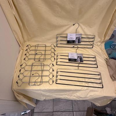 Sale Photo Thumbnail #470: Lot Wire Pants Hangers and Laundry Hangers